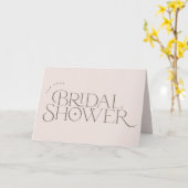 モダン、エレガントブライダルシャワー カード (黄色い花)