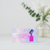 モダン,エレガントホログラフィ，紙吹雪,爪、 ネイルポーランド 名刺 (スタンド正面)