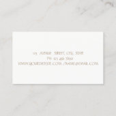 モダン,エレガントメタリックのドリップリップ，メイクアップ 名刺 (裏面)