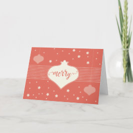 モダン&エレガントレトロメリー'クリスマスカード シーズンカード