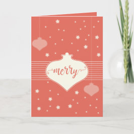 モダン&エレガントレトロメリー'クリスマスカード シーズンカード