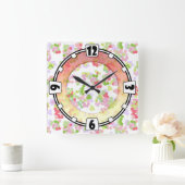 モダン,エレガント抽象芸術，装飾，時計 スクエア壁時計 (ホーム)