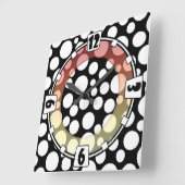 モダン,エレガント抽象芸術，装飾，時計，色 スクエア壁時計 (傾斜)