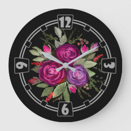 モダン,エレガント抽象芸術，装飾，時計，色 ラージ壁時計