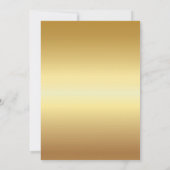 モダン、エレガント金ゴールドグリッター日付の保存 セーブザデート (裏面)