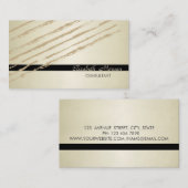 モダン エレガント おしゃれ,グリッター ストライプ 名刺 (正面/裏面)