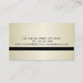 モダン エレガント おしゃれ,グリッター ストライプ 名刺 (裏面)