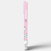 モダン エレガント かわいい ガーリー シンプル フラワー Case-Mate iPhoneケース (裏面 / 左)