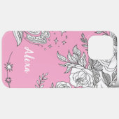 モダン エレガント かわいい ガーリー シンプル フラワー Case-Mate iPhoneケース (裏面 (横))