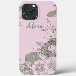 モダン エレガント かわいい ガーリー シンプル フラワー iPhone 13 PRO MAXケース