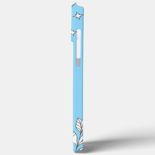 モダン エレガント かわいい フェミニン シンプル フラワー Case-Mate iPhoneケース (裏面 / 左)