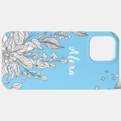モダン エレガント かわいい フェミニン シンプル フラワー Case-Mate iPhoneケース (裏面 (横))