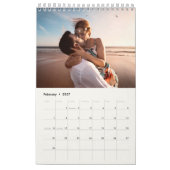 モダン・エレガント・ウェディング・新婚フォト カレンダー (2月 2027)