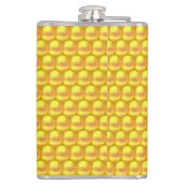 モダン エレガント ゴールド ドット & モノグラム フラスク (裏面)