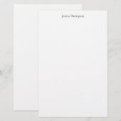 モダン エレガント シンプル プロフェッショナル 便箋 (正面/裏面)