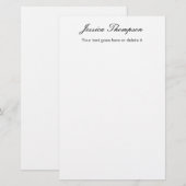 モダン エレガント シンプル プロフェッショナル 便箋 (正面/裏面)