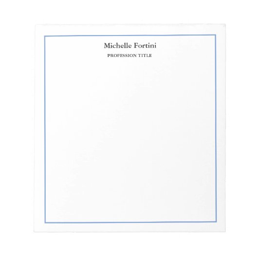 モダン エレガント シンプル ミニマル ノートパッド (正面)