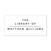 モダン エレガント シンプル 図書館の本から セルフインキングスタンプ (デザイン)