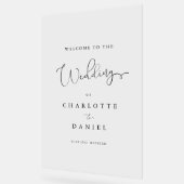 モダン, エレガント，スクリプト， アクリルサイン (傾斜)