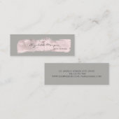 モダン エレガント スタイリッシュ シンプル, ペイント ストローク スキニー名刺 (正面/裏面)