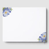 モダン エレガント ハイヒール ブライダルシャワー ゲストブック (裏面)