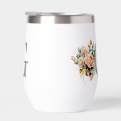 モダン エレガント フラワカスタム モノグラム (右面)