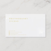 モダン, エレガント,プロフェッショナル,金ゴールド，ミニマリスト 名刺 (裏面)