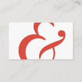 モダン エレガント モノグラム ウェディング ウェブサイト カード (裏面)