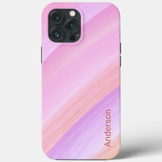 モダン エレガント レトロ ライン モノグラム Case-Mate iPhoneケース (裏面)