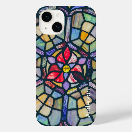 モダン エレガント レトロ ライン モノグラム Case-Mate iPhoneケース (裏面)