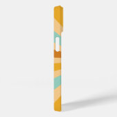 モダン エレガント レトロ ライン モノグラム Case-Mate iPhoneケース (裏面 / 右)