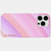 モダン エレガント レトロ ライン モノグラム Case-Mate iPhoneケース (裏面 (横))