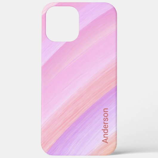 モダン エレガント レトロ ライン モノグラム Case-Mate iPhoneケース (裏面)