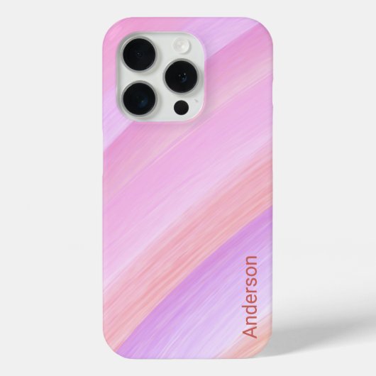 モダン エレガント レトロ ライン モノグラム Case-Mate iPhoneケース (裏面)