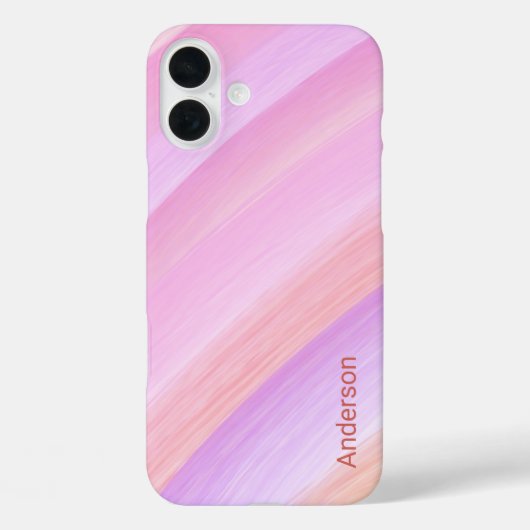 モダン エレガント レトロ ライン モノグラム Case-Mate iPhoneケース (裏面)