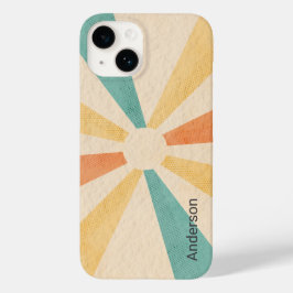 モダン エレガント レトロ ライン モノグラム Case-Mate iPhone 14ケース