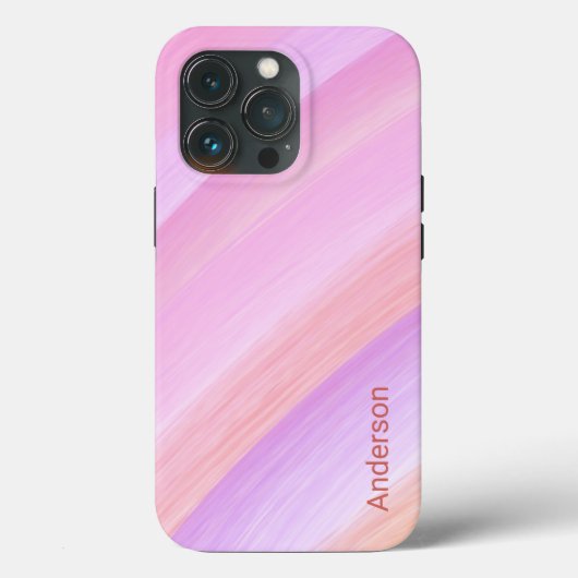 モダン エレガント レトロ ライン モノグラム Case-Mate iPhoneケース (裏面)