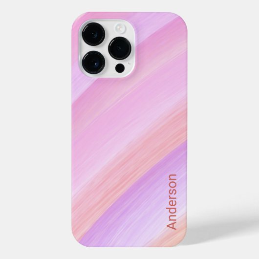 モダン エレガント レトロ ライン モノグラム iPhoneケース (裏面)