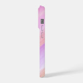 モダン エレガント レトロ ライン モノグラム iPhoneケース (左側面)