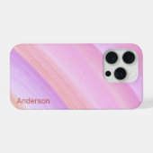 モダン エレガント レトロ ライン モノグラム iPhoneケース (裏面横)