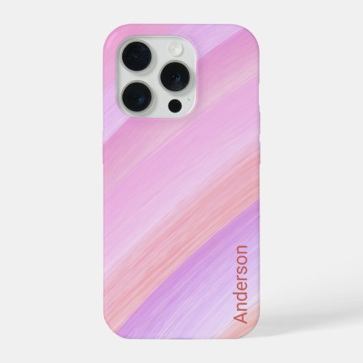 モダン エレガント レトロ ライン モノグラム iPhoneケース (裏面)
