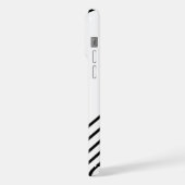 モダン エレガント レトロ ライン モノグラム iPhoneケース (左側面)
