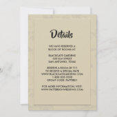 モダン エレガント ロマンティック エンクロージャー 招待状 (正面)