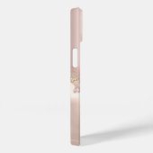 モダン エレガント ローズゴールド ラメ 大理石柄 Case-Mate iPhoneケース (裏面 / 右)