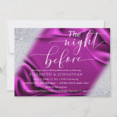 モダン エレガント 前夜の食事会 招待状 (正面)