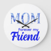 モダン エレガント 母の日|永遠の友達 ラージ壁時計 (正面)