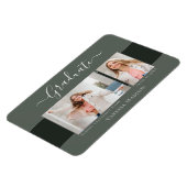 モダン | エレガント 2フォトグラードアナウンスメントマグネット マグネット (左側)