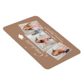 モダン | エレガント 3フォトグラードアナウンスメントマグネット マグネット (右側)