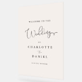 モダン, エレガント, Beige-White-Transparent, Script, アクリルサイン (傾斜)