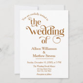 モダン「エレガントBe our Guest」結婚式招待状 招待状 (正面)